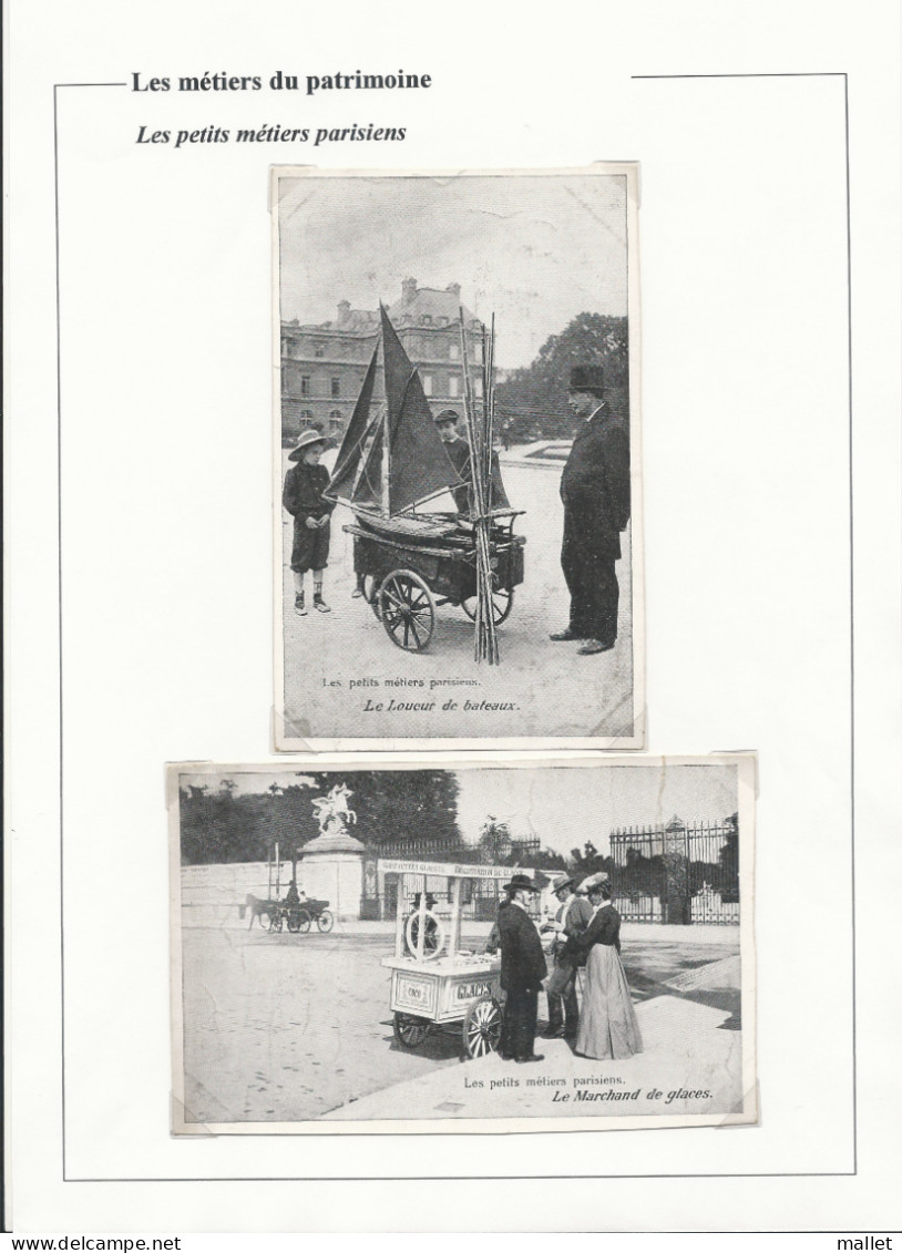 Carte Postale - Les Petits Métiers Parisiens - Loueur De Bateaux Et Marchand De Glaces - Artesanos De Páris