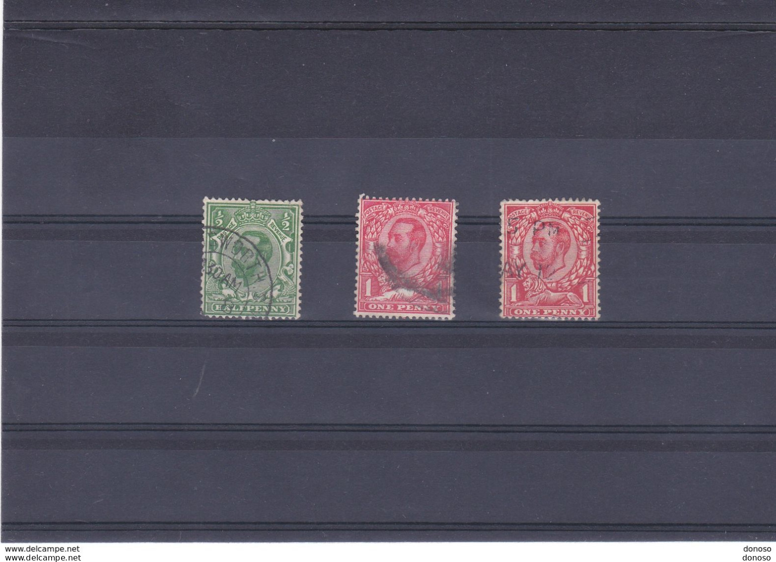 GB 1911 GEORGES V Yvert 130-132 Oblitéré, Used Cote : 5 Euro - Used Stamps