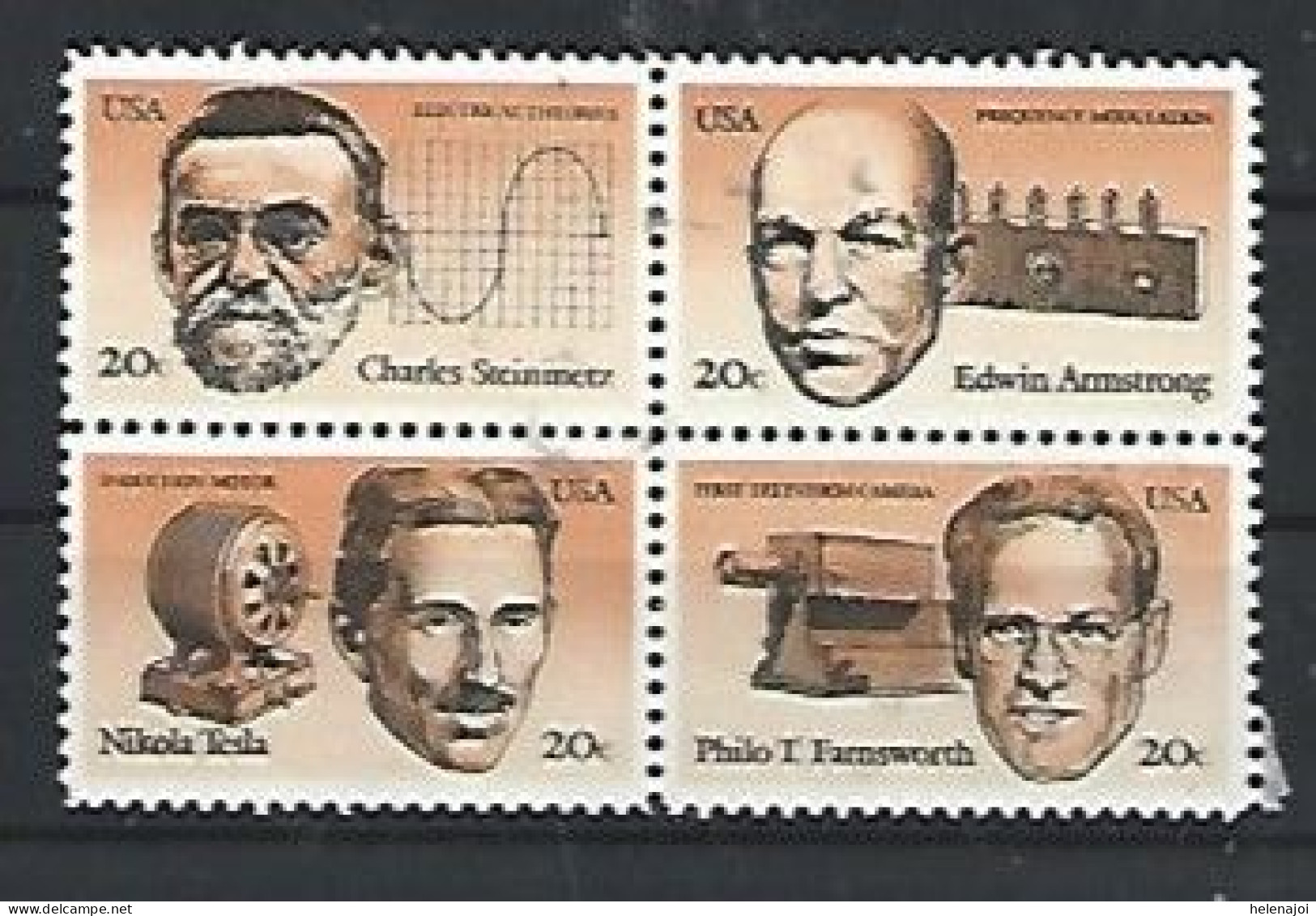 Inventeurs Américains - Unused Stamps