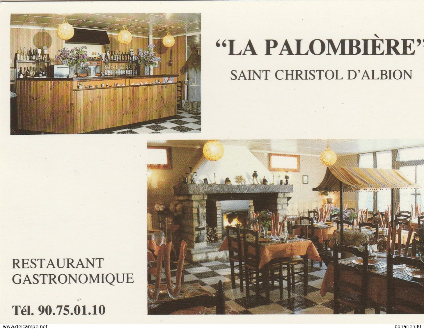 CPSM 84 SAINT-CHRISTOL D'ALBION LA PALOMBIERE RESTAURANT - Saint Christol