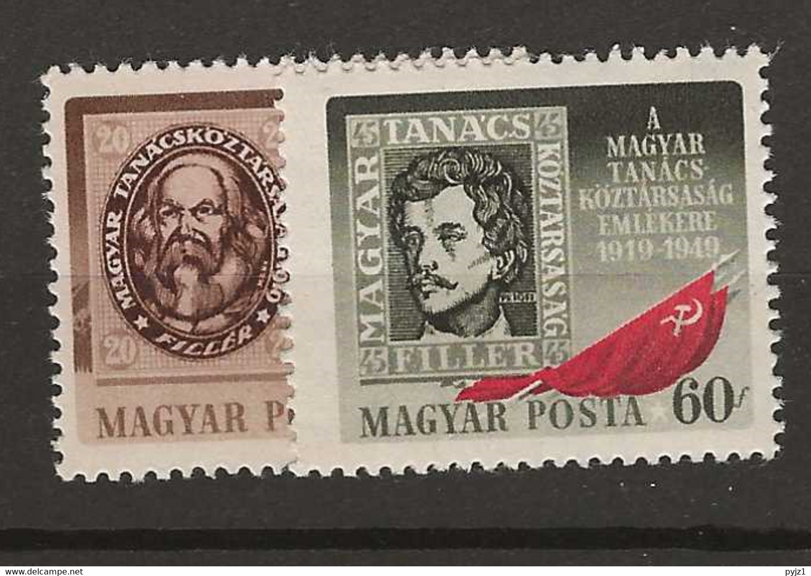 1948 MNH  Hungary Mi 1037-38 Postfris** - Ungebraucht