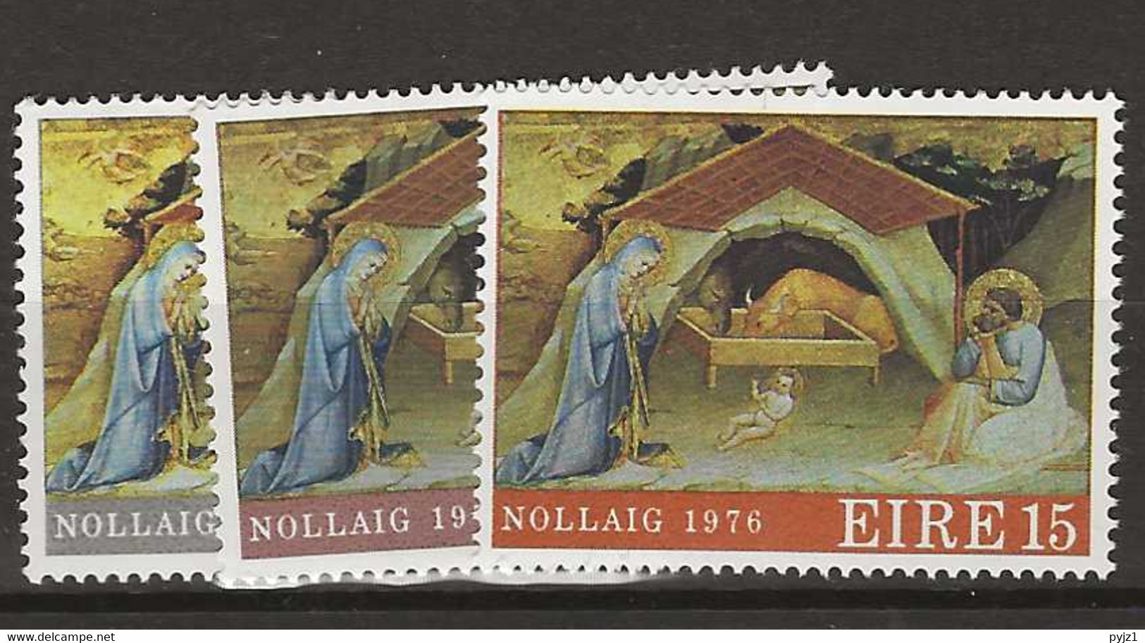 1976 MNH Ireland Mi 353-55 Postfris** - Unused Stamps