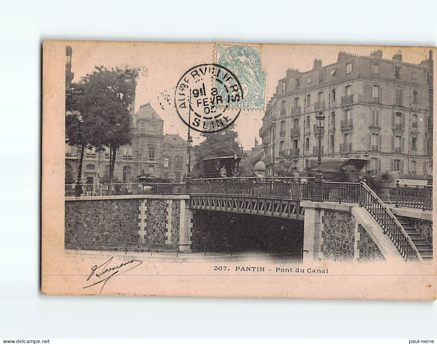 PANTIN : Pont Du Canal - état ( Partiellement Décollée ) - Pantin