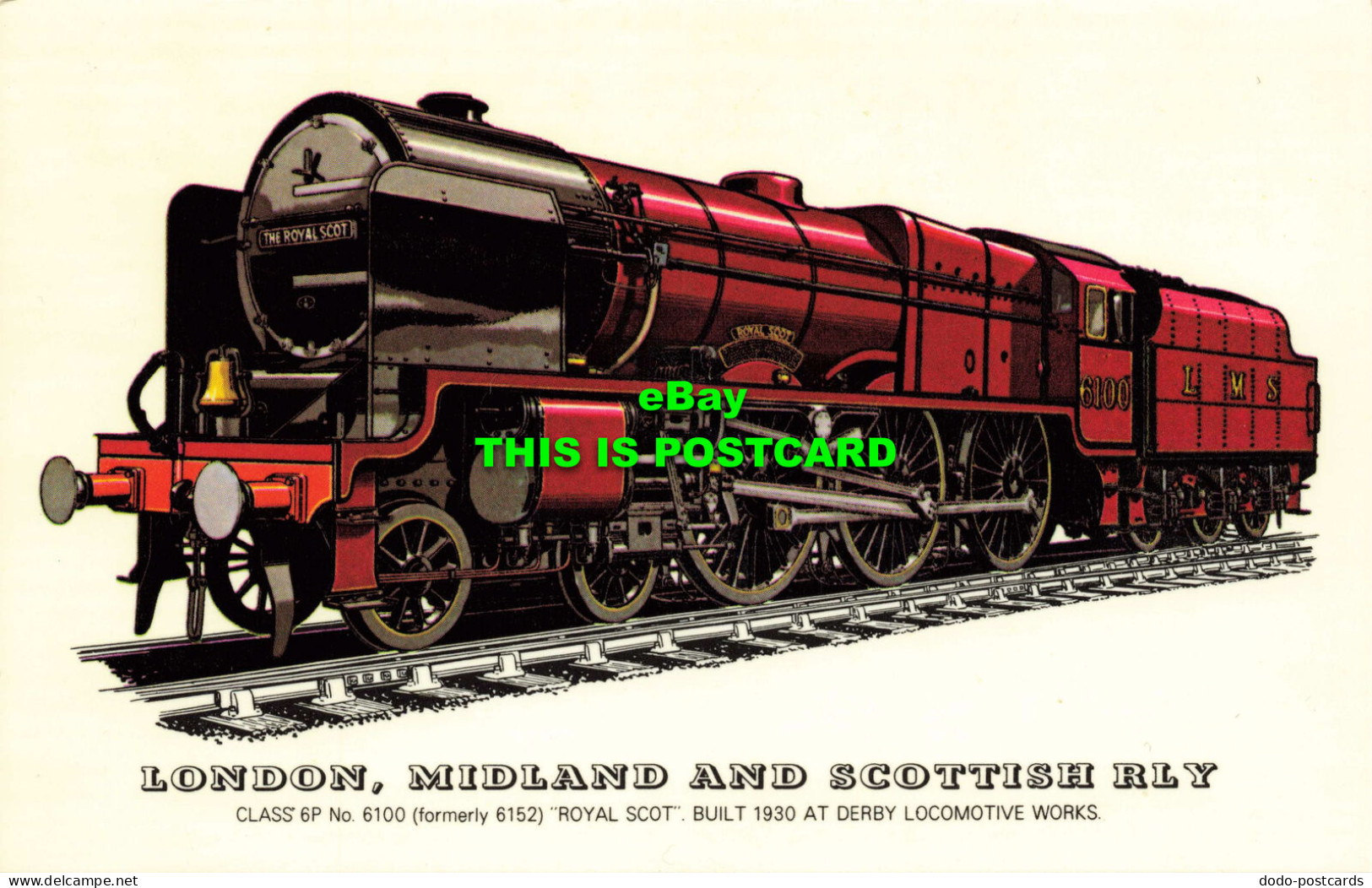 R571391 London Midland And Scottish Rly. Class 6P No. 6100. Royal Scot. 1930. Ra - Otros & Sin Clasificación