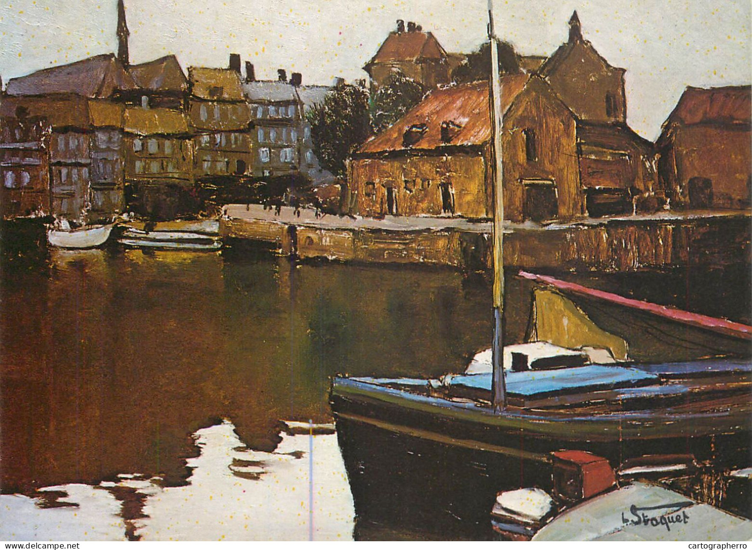 Navigation Sailing Vessels & Boats Themed Postcard De Vrienden Der Blinden Painting - Velieri