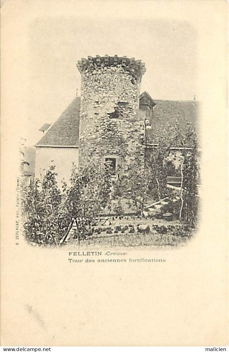 - Creuse -ref-A588- Felletin - Tour Des Anciennes Fortificatations -carte Précurseur - Edit Deplagne - - Felletin