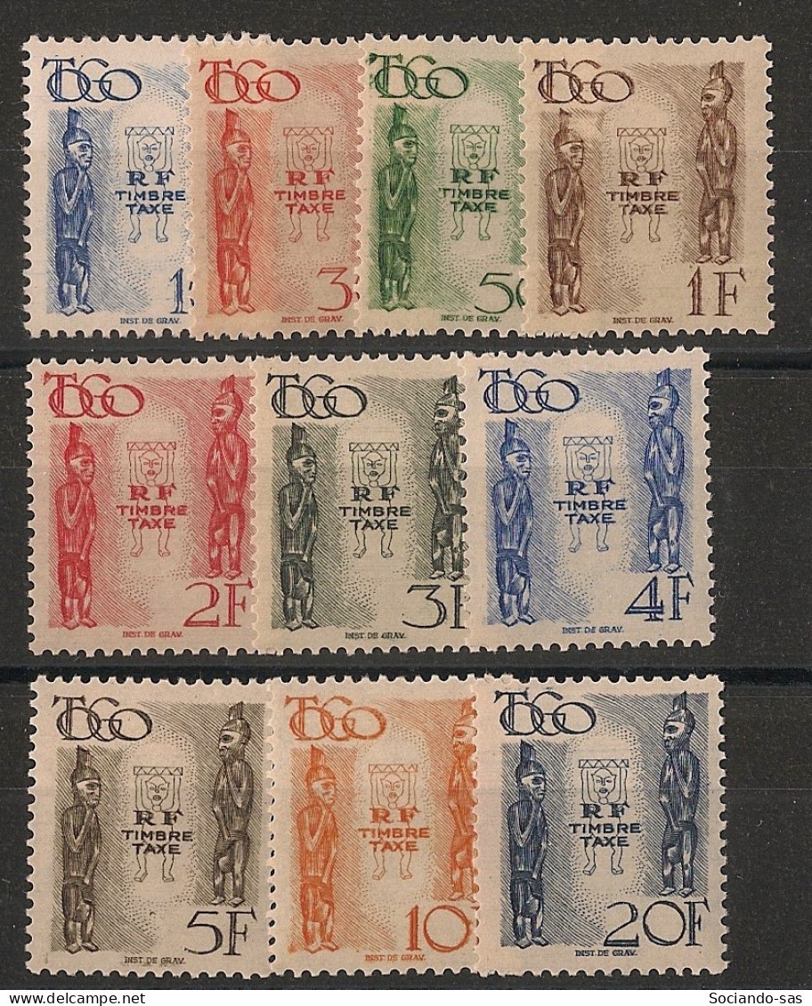 TOGO - 1947 - Taxe TT N°YT. 38 à 47 - Série Complète - Neuf Luxe** / MNH / Postfrisch - Neufs