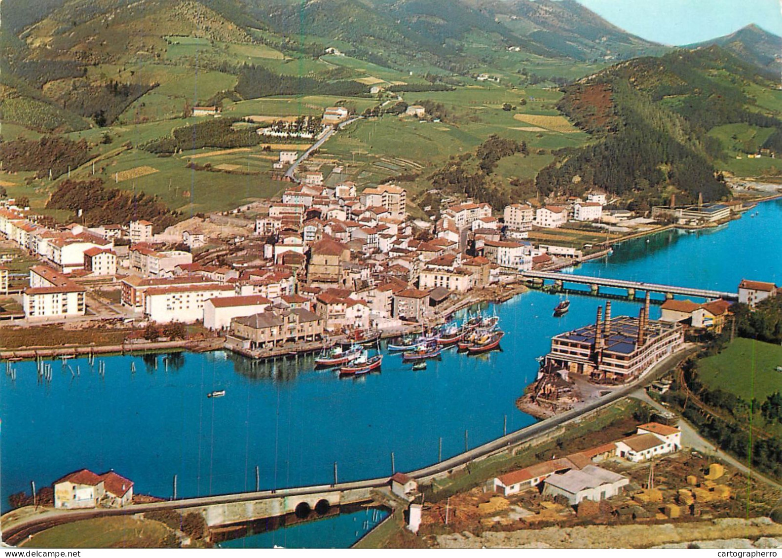 Navigation Sailing Vessels & Boats Themed Postcard Orio Aerial View - Voiliers