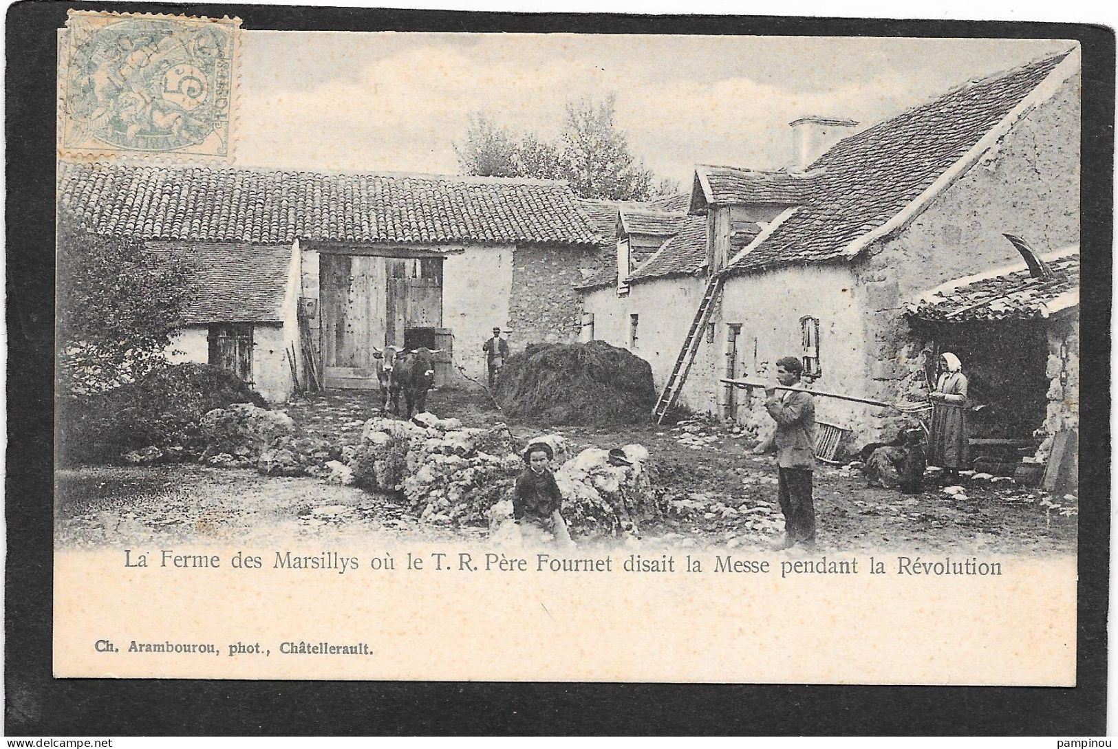 86 - La Ferme Des Marsillys Où Le T.R Père Fournet Disait La Messe - Animée - Otros & Sin Clasificación