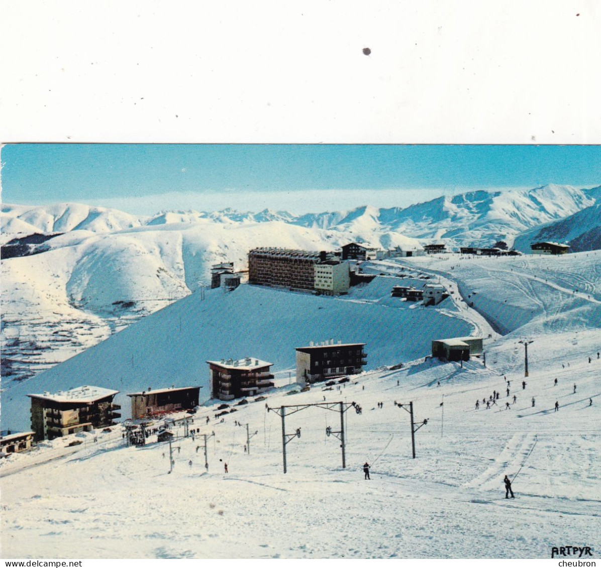 65. SAINT- LARY SOULAN. CPSM. LE PLA D'ADET ET LES TÉLÉSKIS MICKEYS. ANNEE 1982 + TEXTE - Sonstige & Ohne Zuordnung