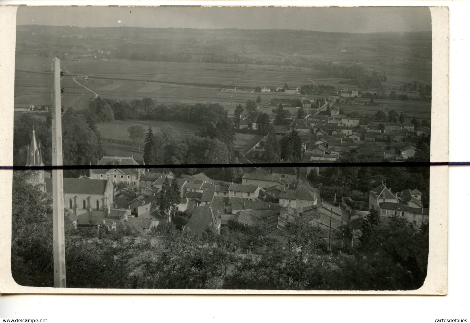 Carte Photo . CPA . D38. Cessieu . Vue Générale . - Sonstige & Ohne Zuordnung