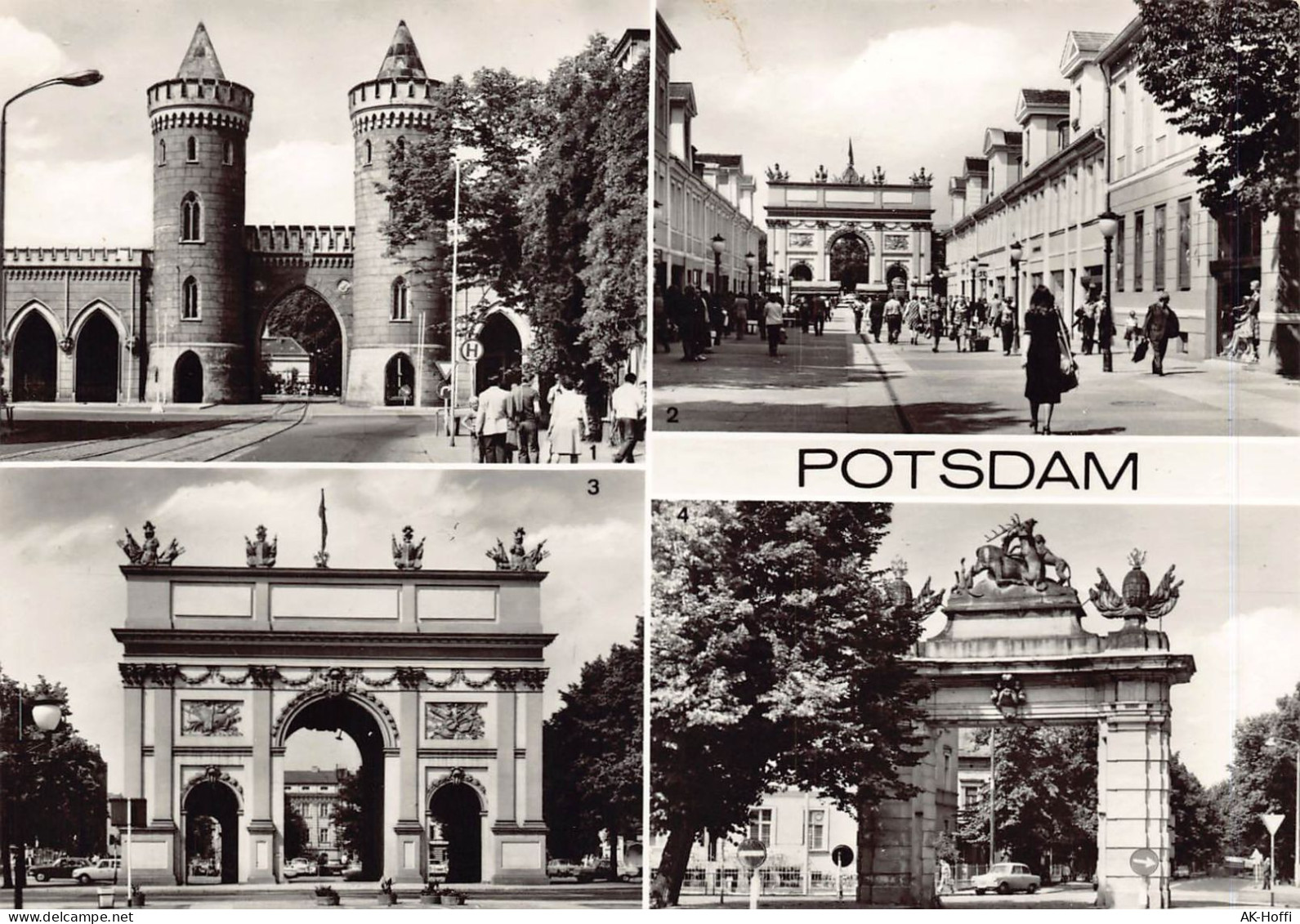 Potsdam, Nauener Tor, Klement-Gottwald-Straße, Brandenburger Tor, Jägertor - Potsdam
