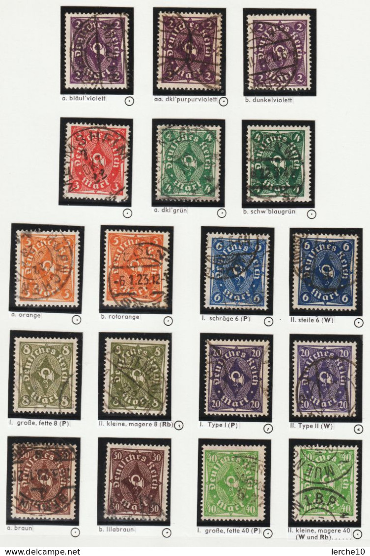 MiNr. 224-232 Gestempelt, Geprüft  (0301) - Used Stamps