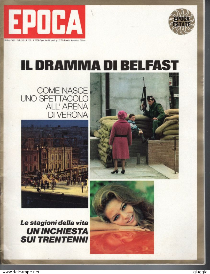 °°° RIVISTA EPOCA N° 1034 DEL 19 LUGLIO 1970 °°° - Autres & Non Classés