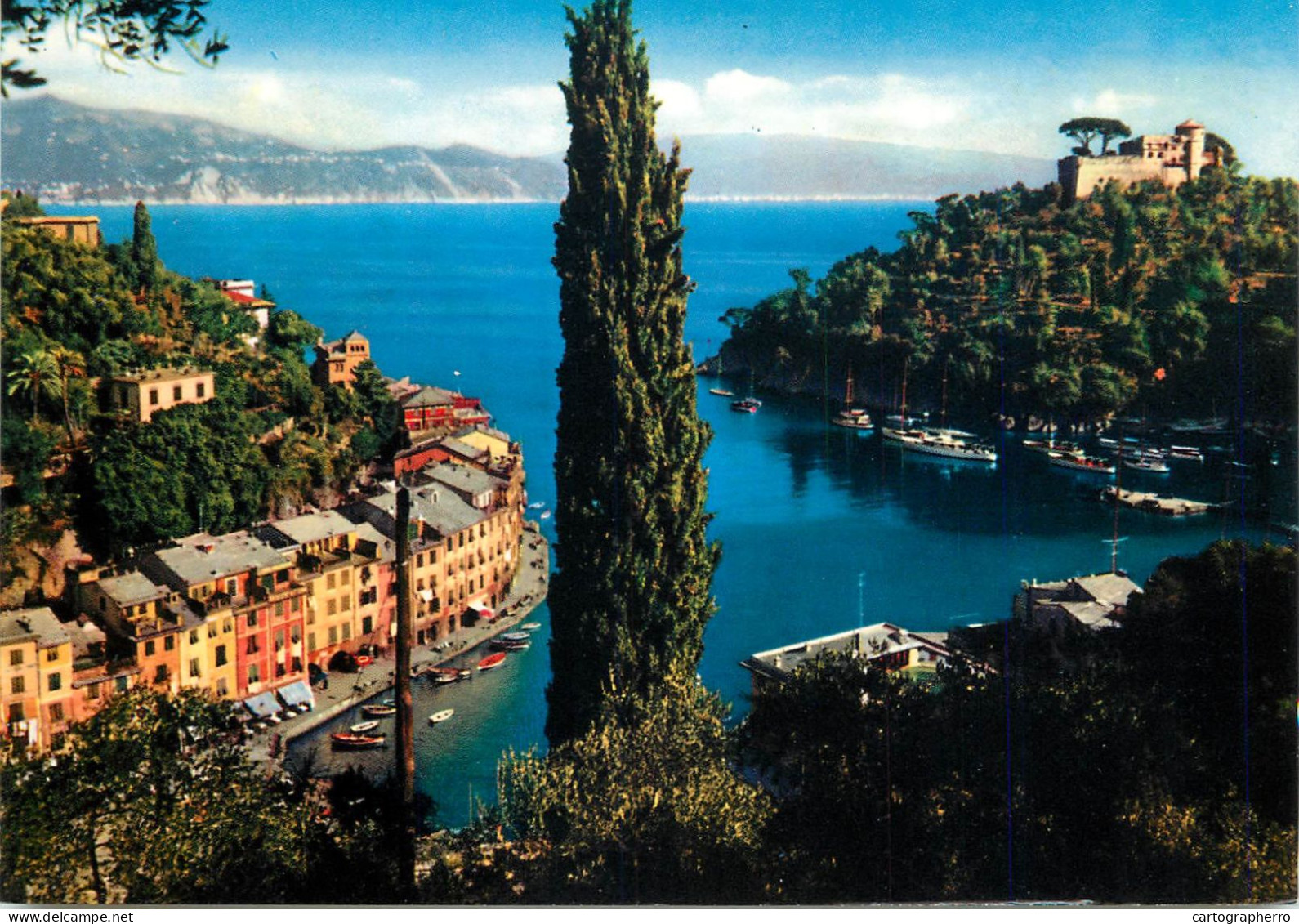 Navigation Sailing Vessels & Boats Themed Postcard Portofino Bay - Voiliers