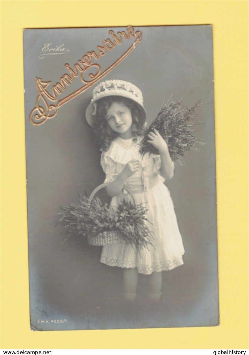 XB1287 JEUNE FILLE, ENFANT, GIRL FAMOUS CHILD MODEL KATHERINE ASHTON FASHION 1920 RPPC - Portraits