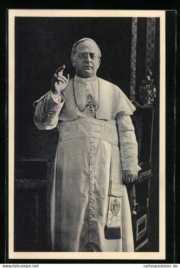 AK Portrait Papst Pius XI.  - Pausen