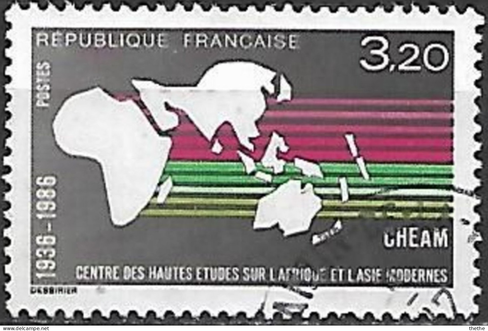 FRANCE - Centre D'études Avancées Sur L'Afrique Et L'Asie Modernes - Used Stamps