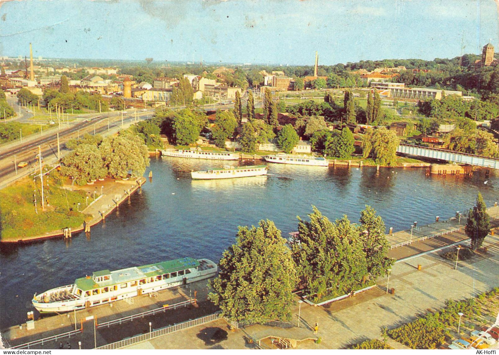 Potsdam, Hafenbecken Am Interhotel Weisse Flotte Mit MS Templin Potsdam Nedlitz Und Caputh - Potsdam