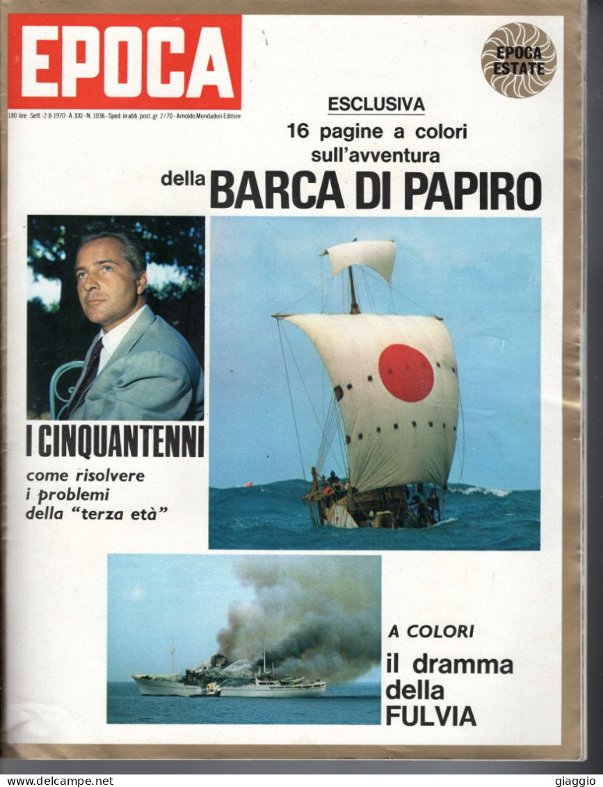 °°° RIVISTA EPOCA N° 1036 DEL 2 AGOSTO 1970 °°° - Autres & Non Classés