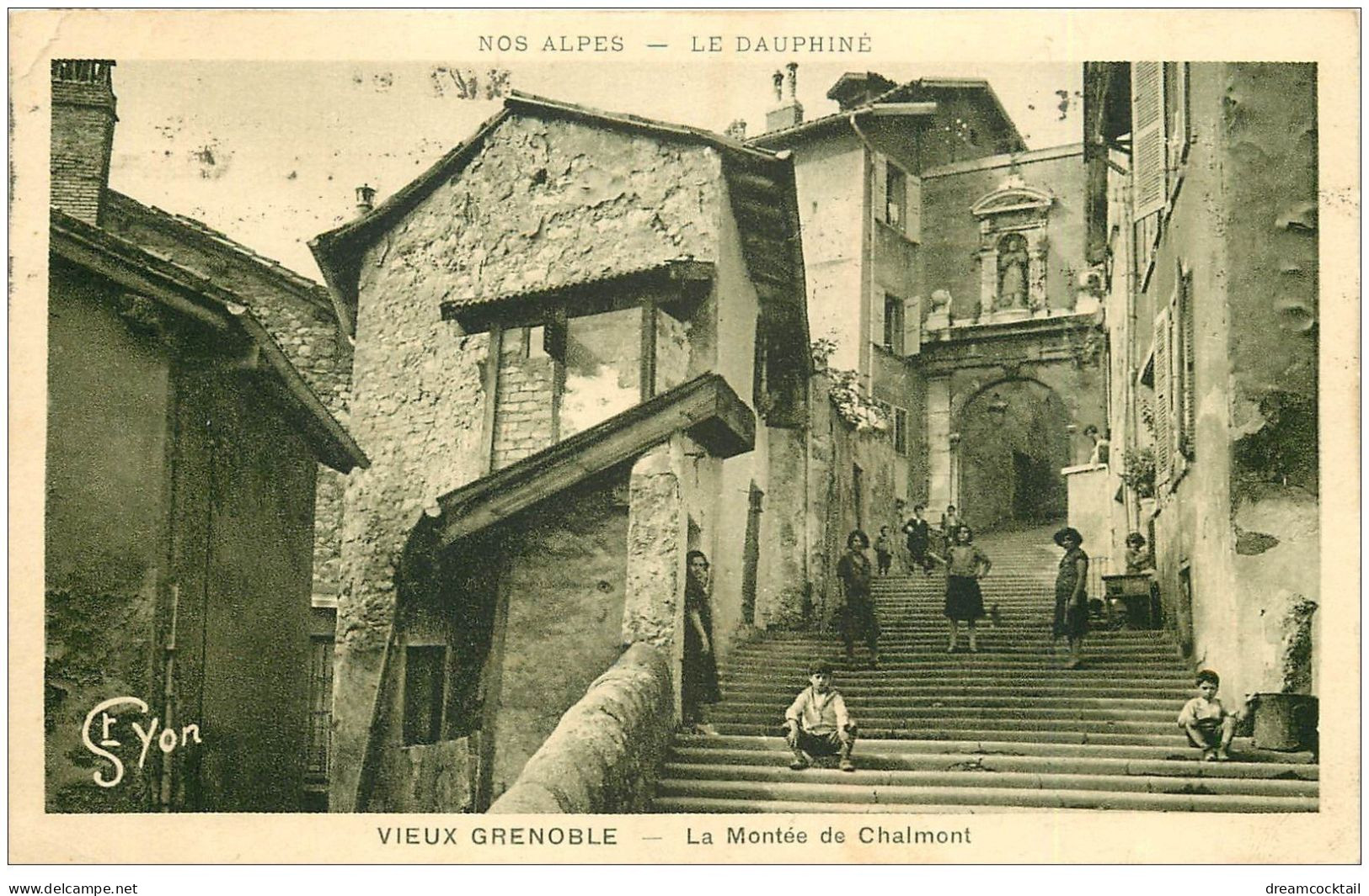 38 VIEUX GRENOBLE. La Montée De Chalmont 1925 - Grenoble