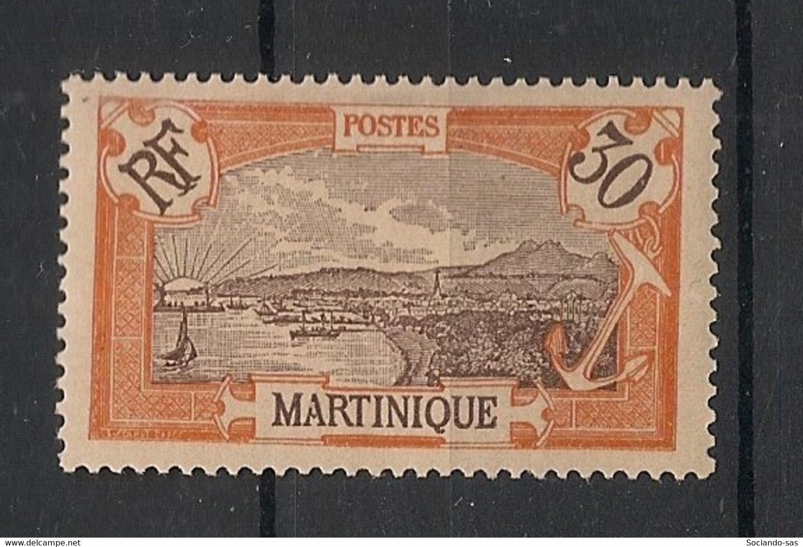 MARTINIQUE - 1908-18 - N°YT. 69 - Fort De France 30c - Neuf Luxe ** / MNH / Postfrisch - Unused Stamps
