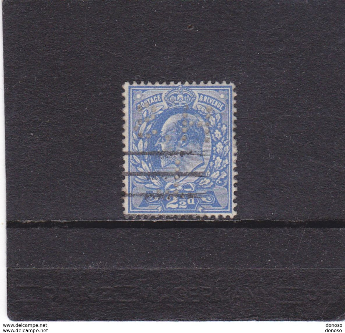 GB 1911 EDOUARD VII  Yvert 126 Perforé, Perfin Cote : 12.50 Euros - Perforadas