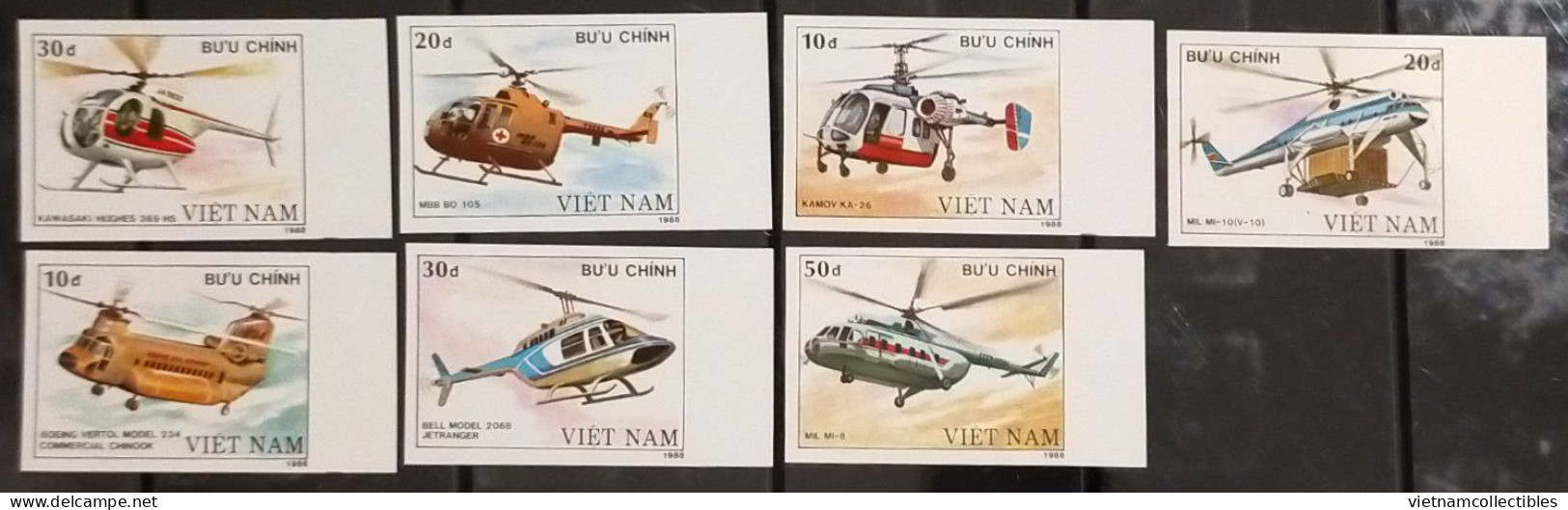 Vietnam Viet Nam MNH Imperf Stamps 1989 : Helicopter (Ms565) - Vietnam