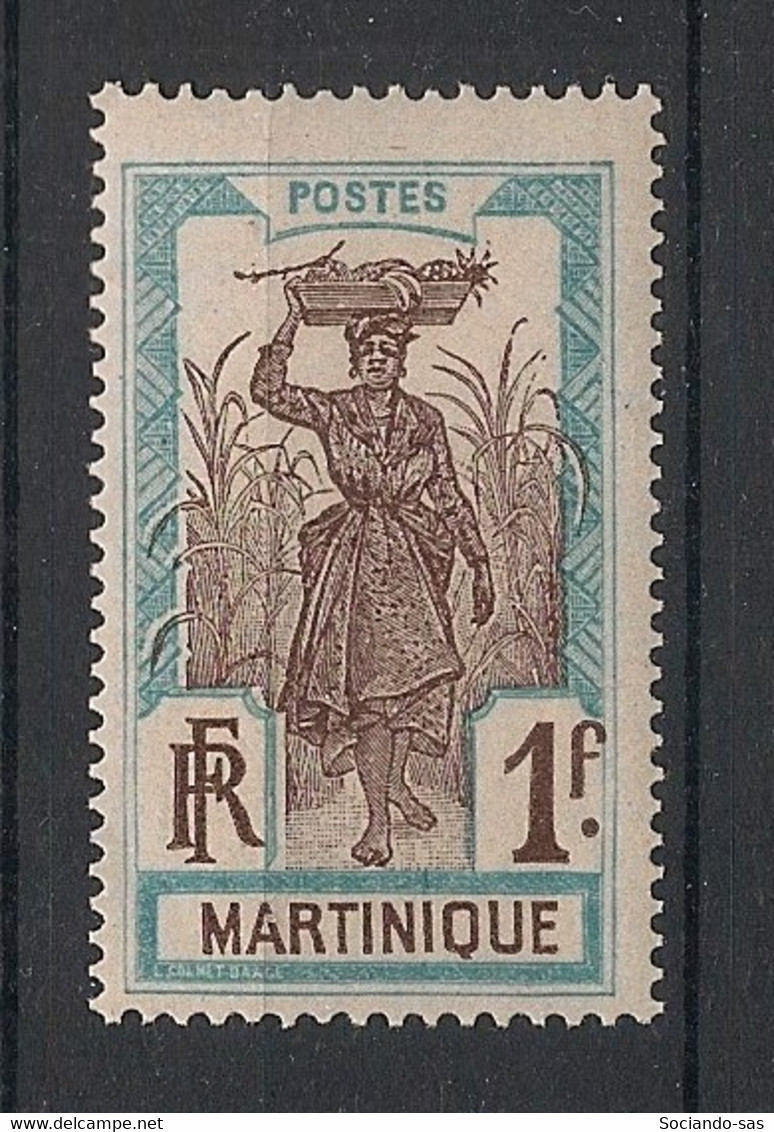MARTINIQUE - 1908-18 - N°YT. 75 - Porteuse De Fruits 1f - Neuf Luxe ** / MNH / Postfrisch - Unused Stamps