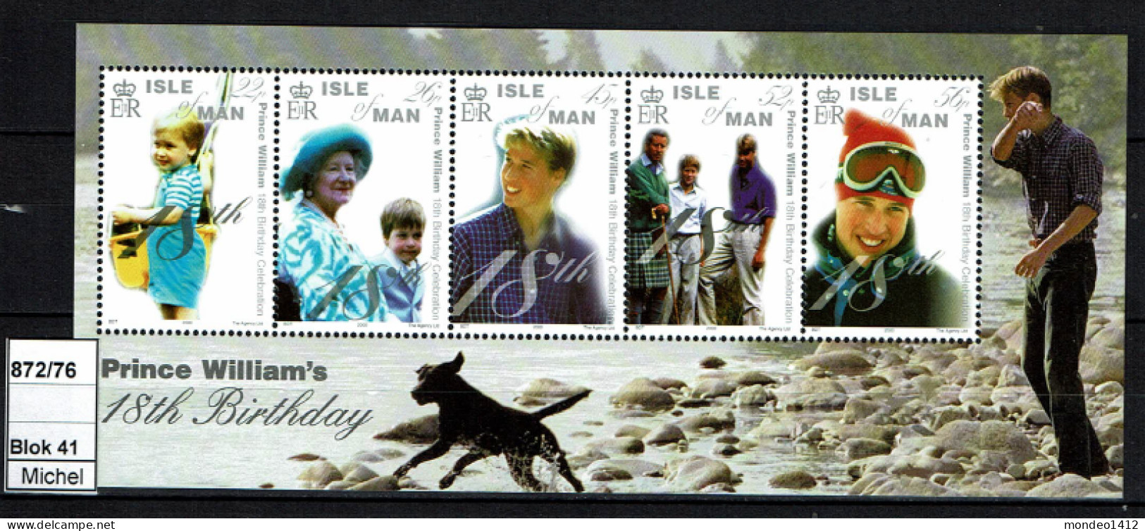 Isle Of Man - 2000 - MNH - Prince William Birthday, Geburtstag Von Prinz William - Isle Of Man