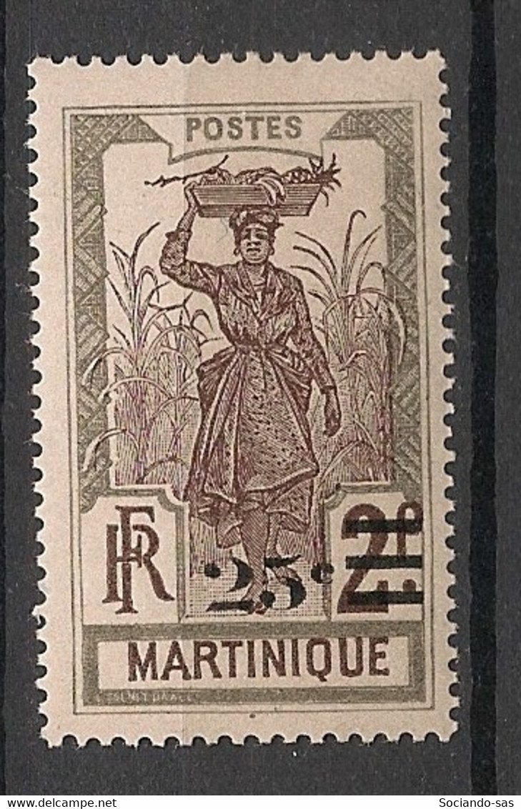 MARTINIQUE - 1924-27 - N°YT. 112 - Porteuse 25c Sur 2f - Neuf Luxe ** / MNH / Postfrisch - Nuovi