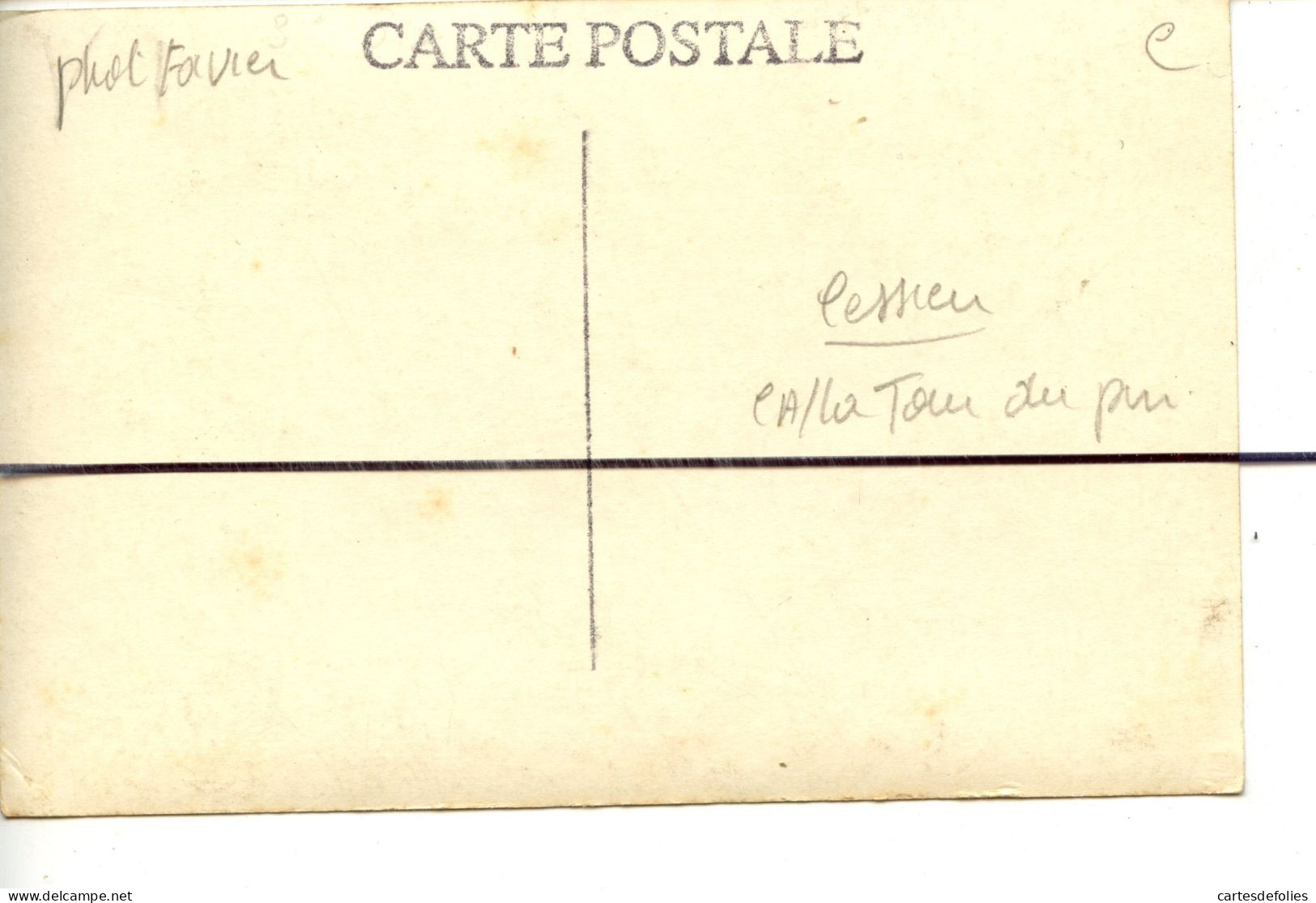 Carte Photo . CPA . D38. Cessieu . Vue Générale . - Otros & Sin Clasificación