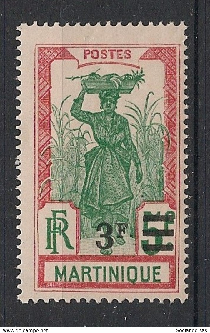 MARTINIQUE - 1924-27 - N°YT. 117 - Porteuse De Fruits 3f Sur 5f - Neuf Luxe ** / MNH / Postfrisch - Neufs