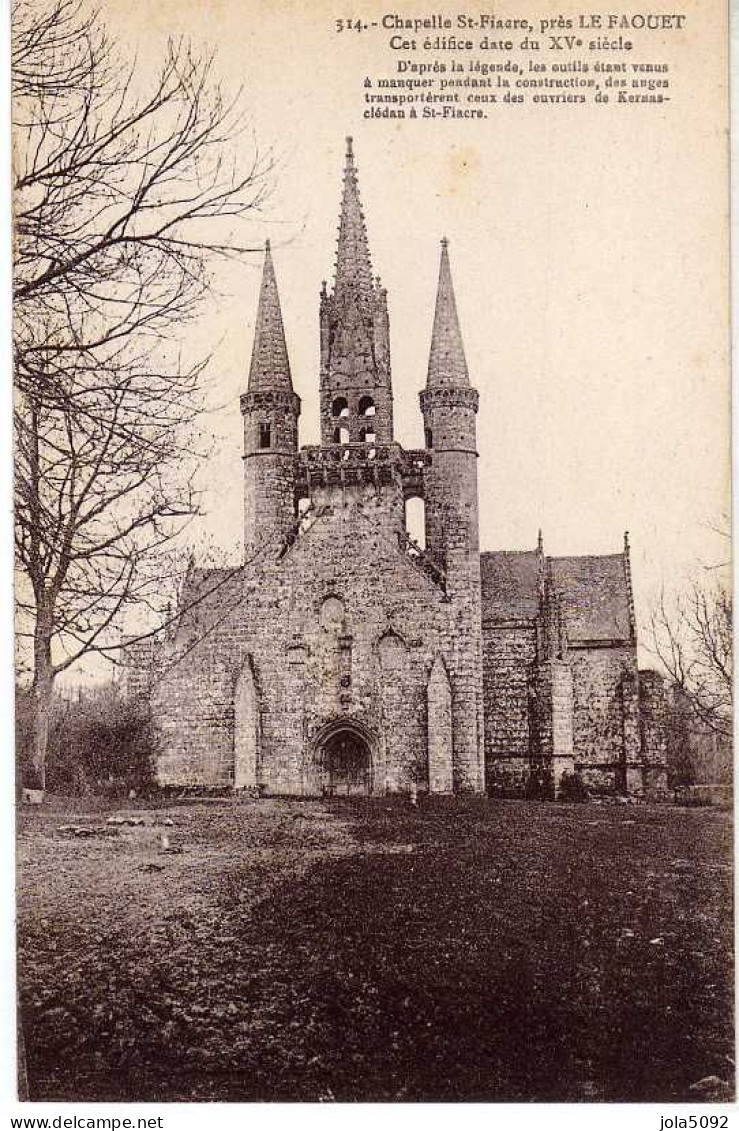 56 - LE FAOUET - Chapelle Saint-Fiacre - Faouët