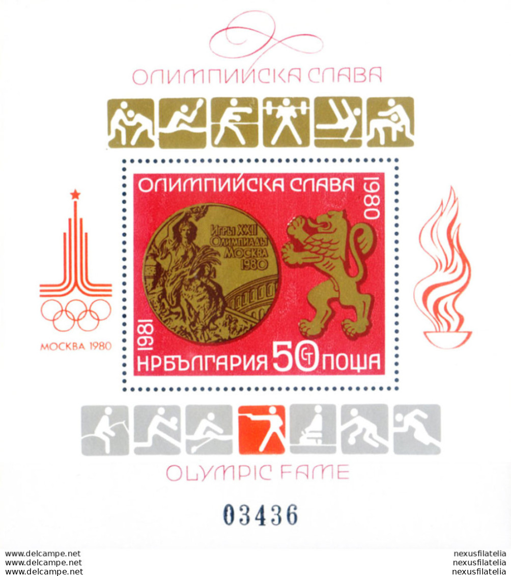 Sport. Olimpiadi Mosca. Medaglie 1981. - Autres & Non Classés