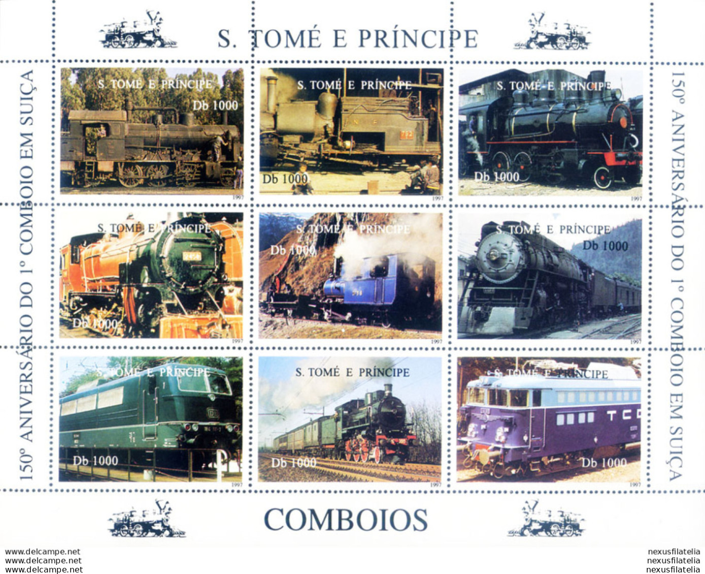 150. Delle Ferrovie Svizzere 1997. - Sao Tome En Principe