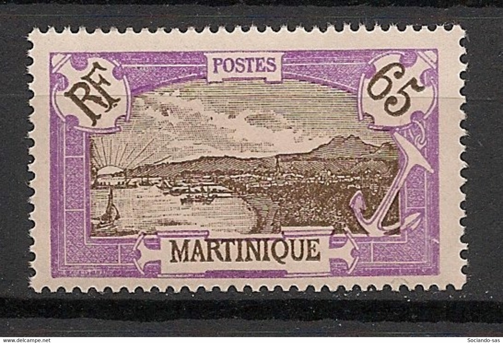 MARTINIQUE - 1927 - N°YT. 122 - Fort De France 65c - Neuf Luxe ** / MNH / Postfrisch - Unused Stamps