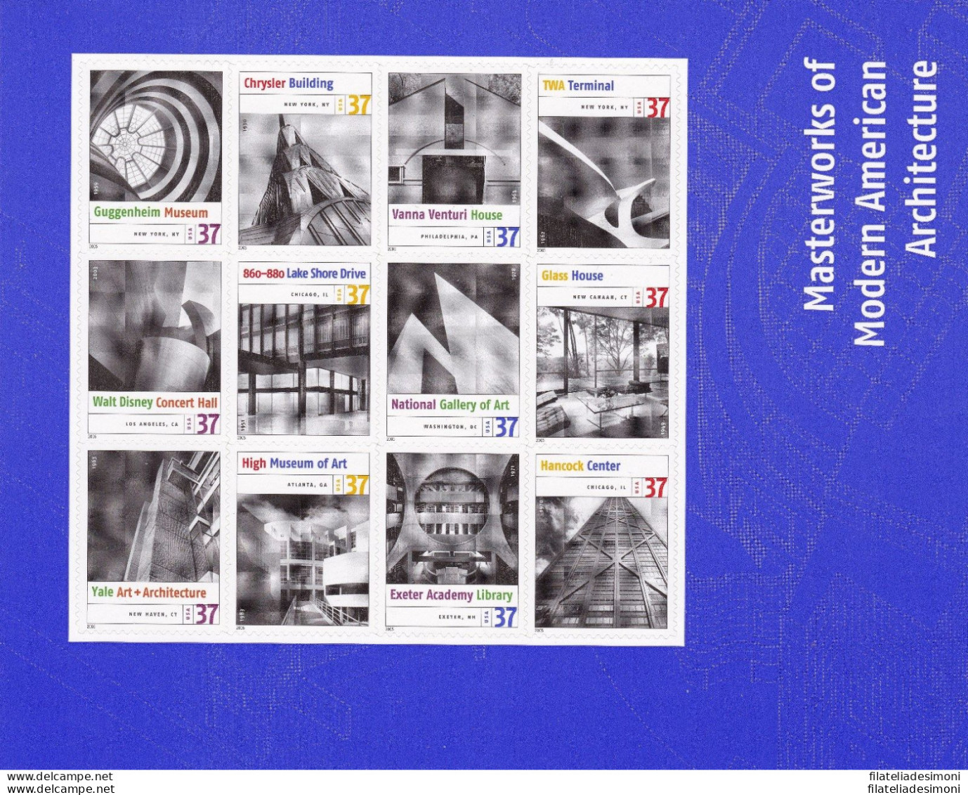 2005 Stai Uniti, Catalogo Unificato N. 4076/4087 - Minifoglio Di 12 Valori - MNH** - Other & Unclassified