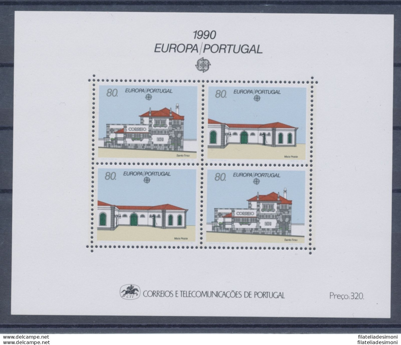 1976 EUROPA CEPT Portogallo Foglietto &quot;Edifici Postali&quot; MNH** - Altri & Non Classificati