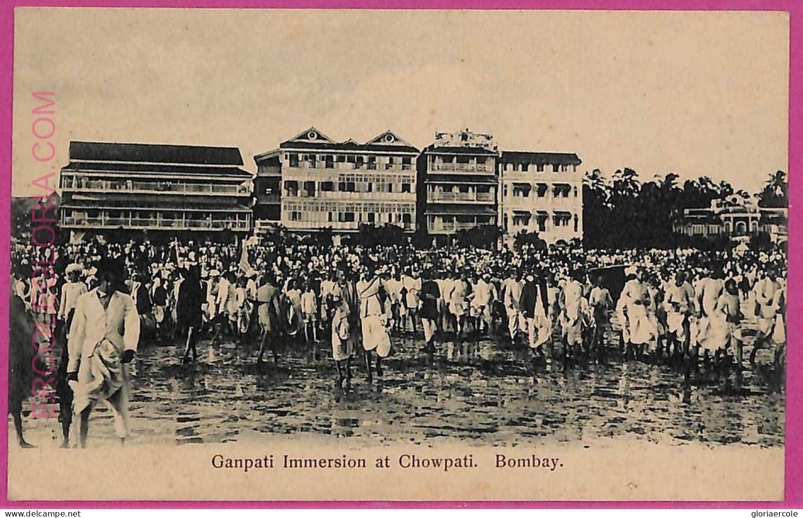 Ag3852  - INDIA - VINTAGE POSTCARD  - Bombay - India