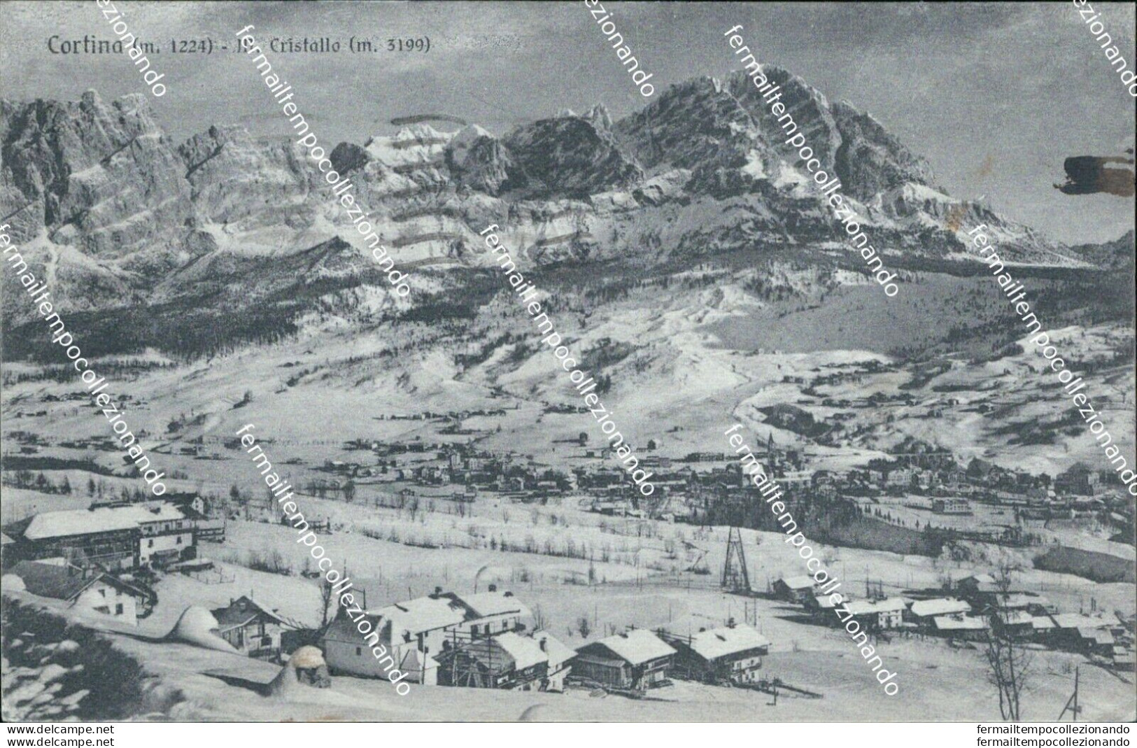 Be382 Cartolina Cortina M.cristallo Provincia Di Belluno - Belluno