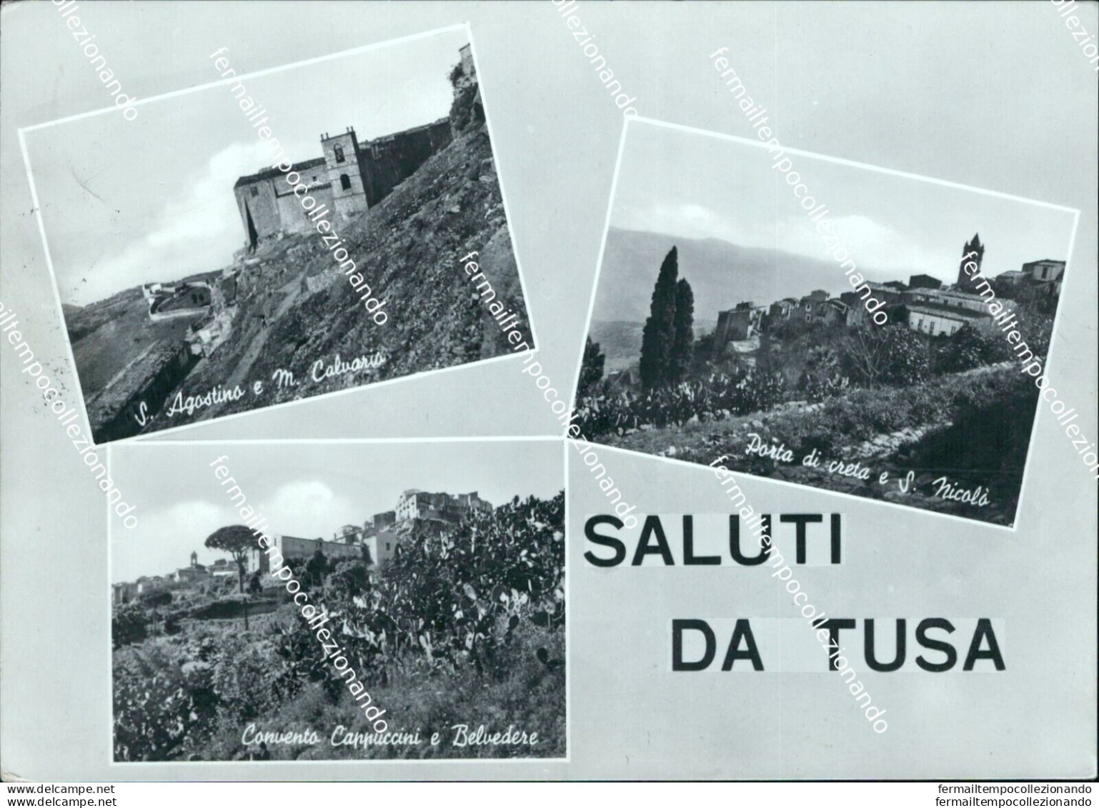 Bh454 Cartolina Saluti Da Tusa Provincia Di Messina - Messina