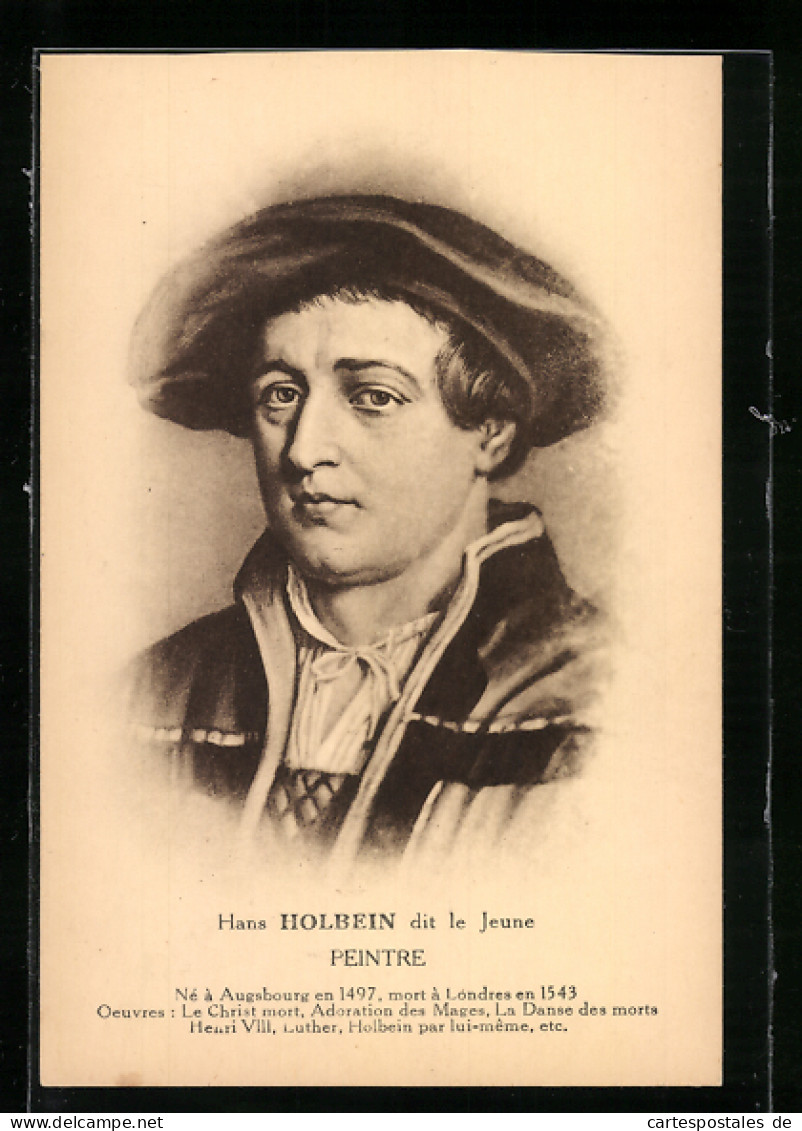 AK Hans Holbein Dit Le Jeune, Peintre  - Artistes