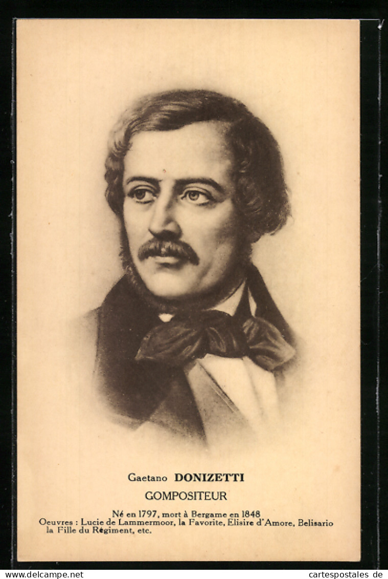 AK Gaetano Donizetti, Compositeur  - Entertainers