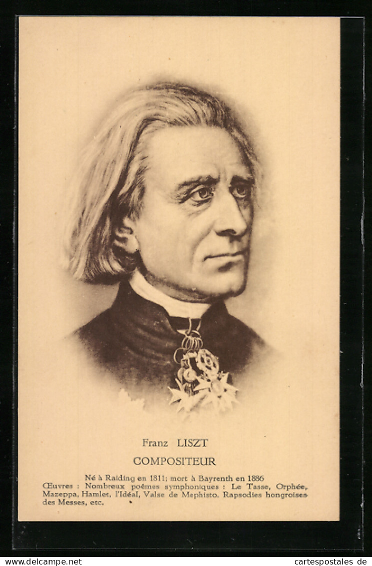 AK Franz Liszt, Compositeur  - Artisti