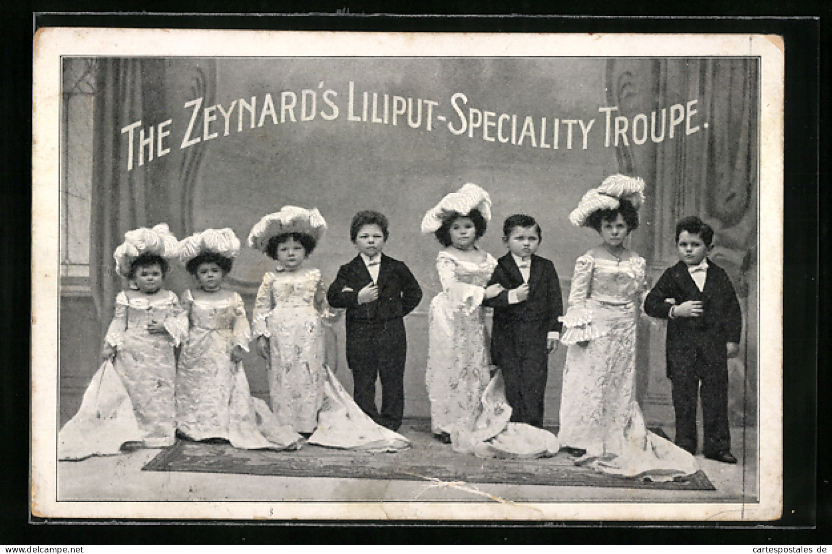 AK The Zeynard`s Liliput-Speciality Troupe, Liliputaner-Ensemble  - Autres & Non Classés