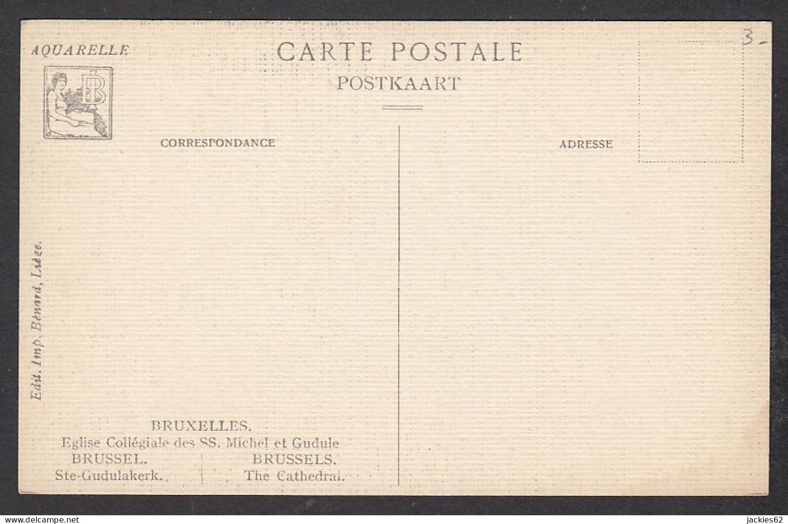 117159/ Bruxelles, Eglise SS Michel Et Gudule, Ed Imp. Bènard Liege - 1900-1949