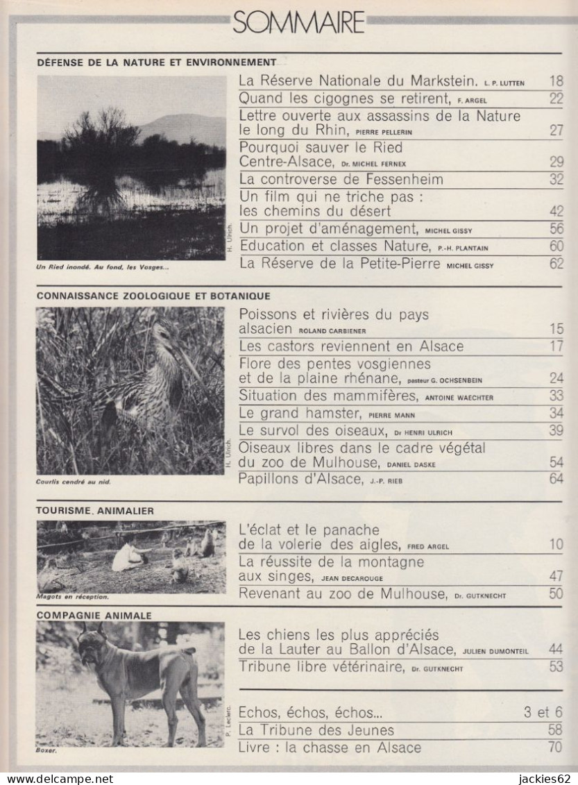 087/ LA VIE DES BETES / BETES ET NATURE N° 87 Du 7/1971, Voir Sommaire - Animals
