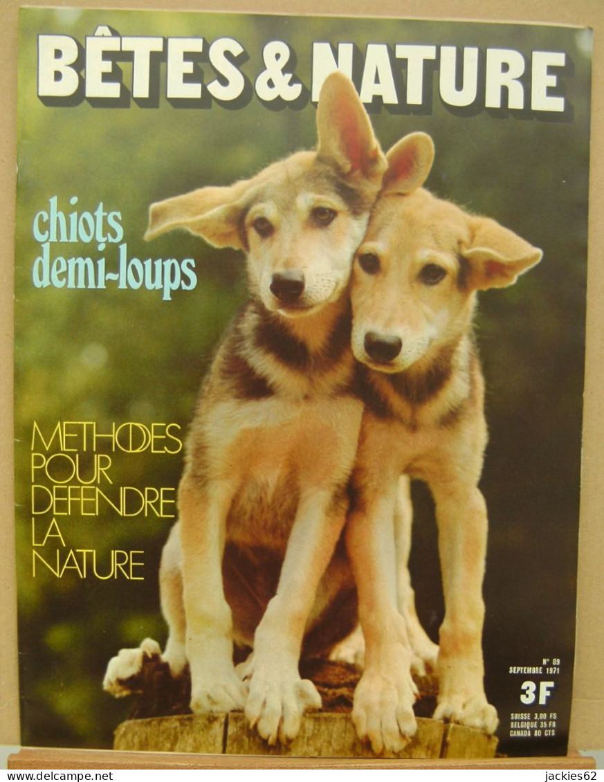 089/ LA VIE DES BETES / BETES ET NATURE N° 89 Du 9/1971, Voir Sommaire - Animals