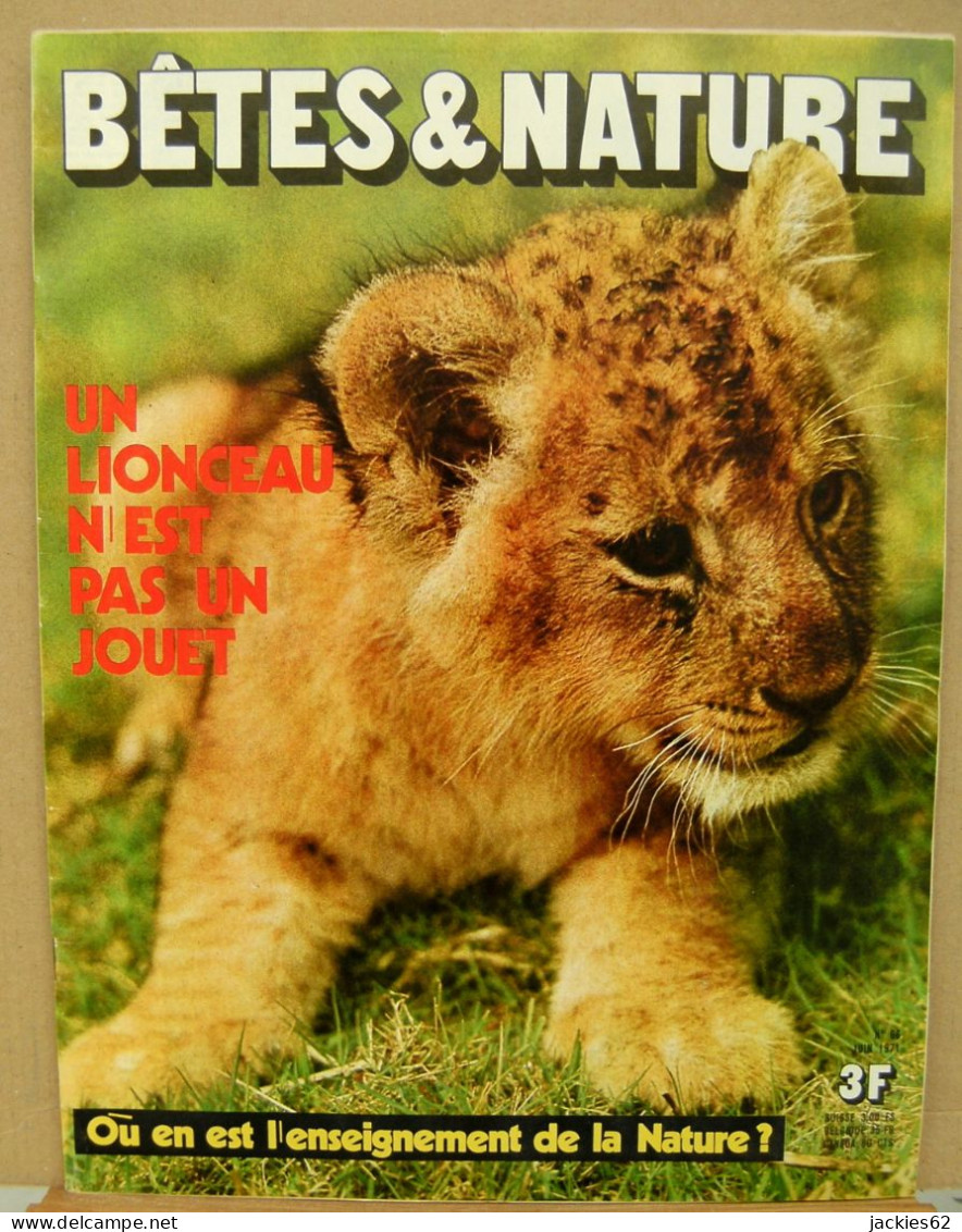 086/ LA VIE DES BETES / BETES ET NATURE N° 86 Du 6/1971, Voir Sommaire - Animals